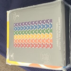 Disney Multicolor Mickey Mouse Beach Towel